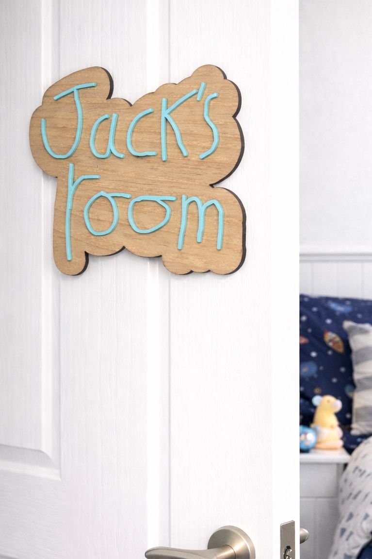 Child’s Handwriting Room Sign - Lots of Love