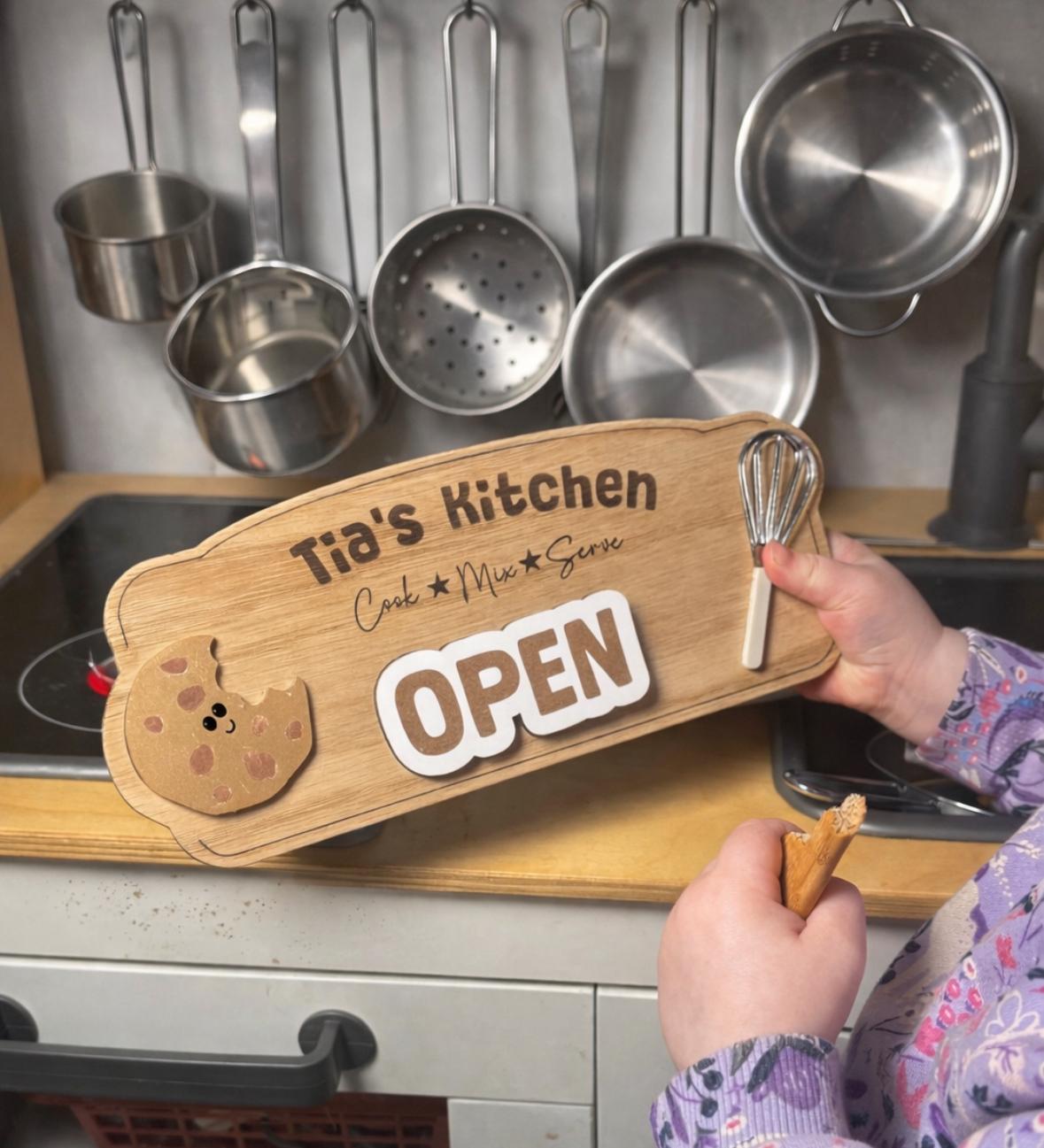 Kitchen Sign Eyfs Kids Playroom Kitchen Sign - Interchangeable open/closed sign - Lots of ...